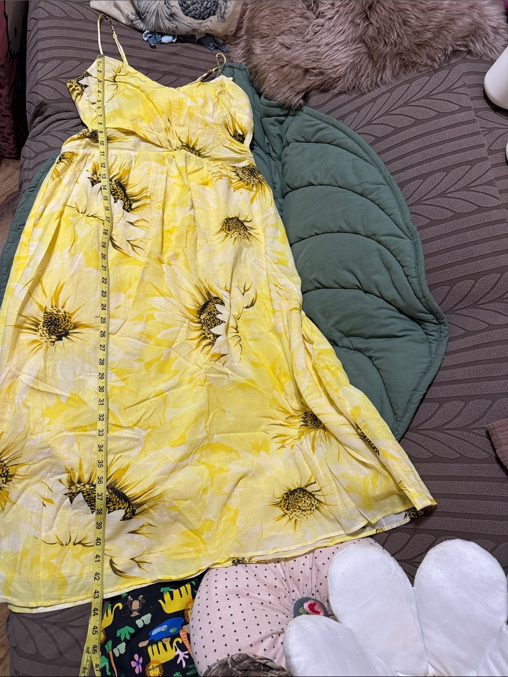 Yellow Floral Maxi Dress - Picture 17 of 17